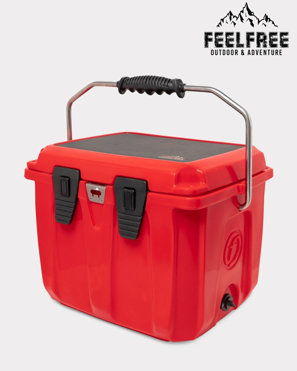 ถังน้ำแข็งเกรดพรีเมี่ยม FEELFREE ขนาด 25 ลิตร สี RUBY RED